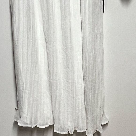 NWT Lulus Always Loving You White Pleated One Shoulder MIDI Dress Sz M Host Pick - Picture 13 of 13